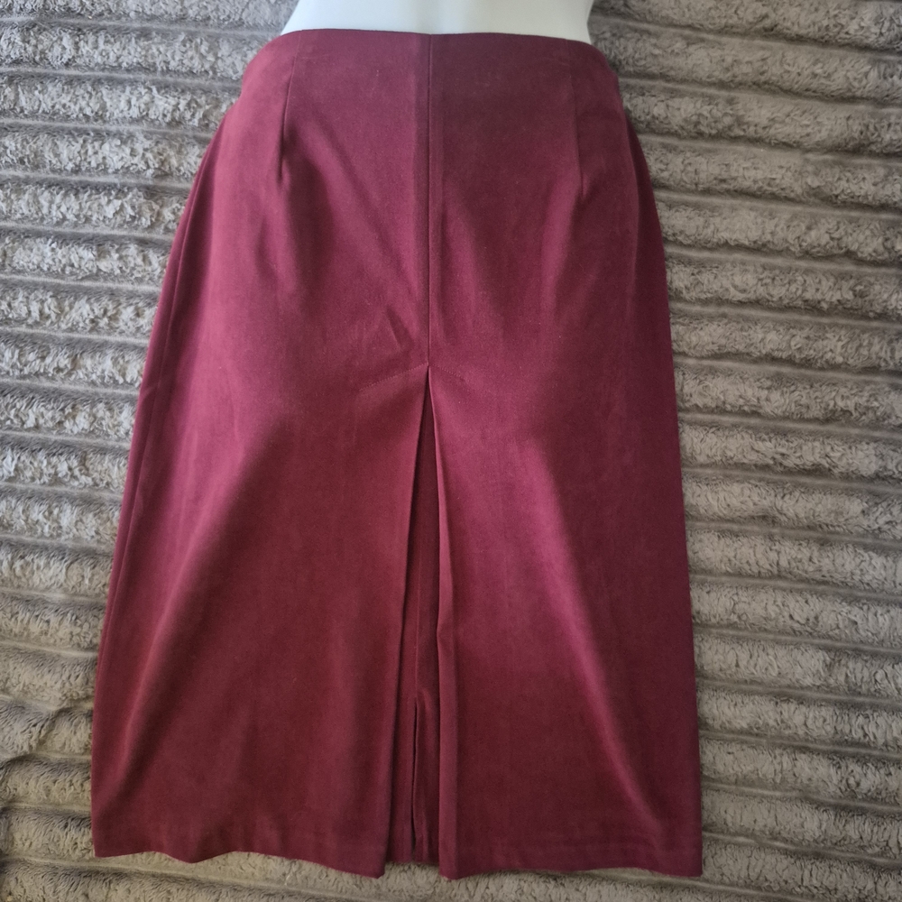 Vtg Notations Women's Red Pencil Skirt